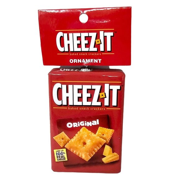 Cheez It Cheese Snack Crackers Food Collectible Christmas Ornament by Ruz - Picture 4 of 6